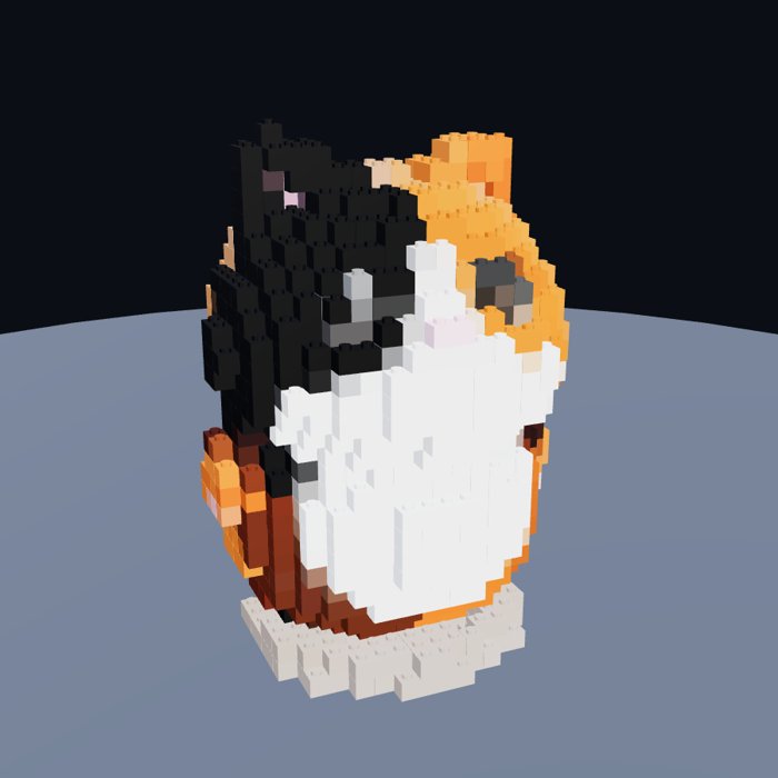 ブロックキット化した3Dモデル