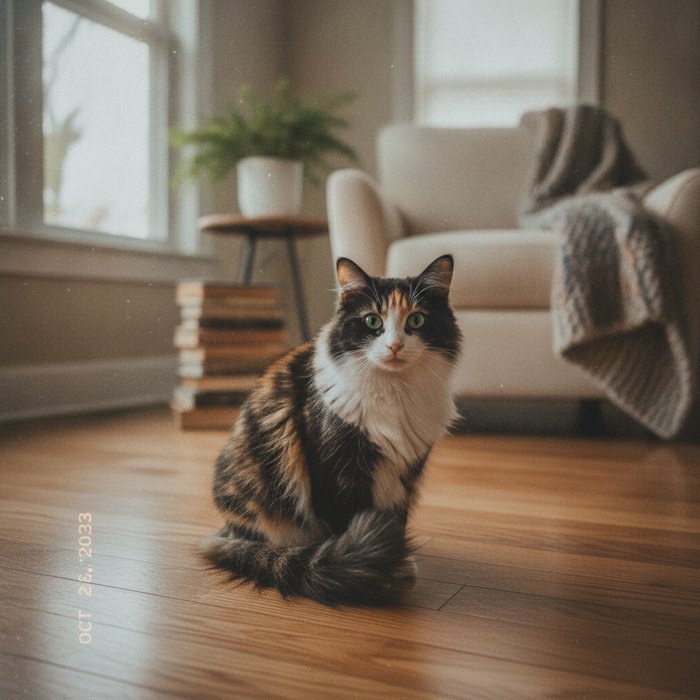元の写真(猫)